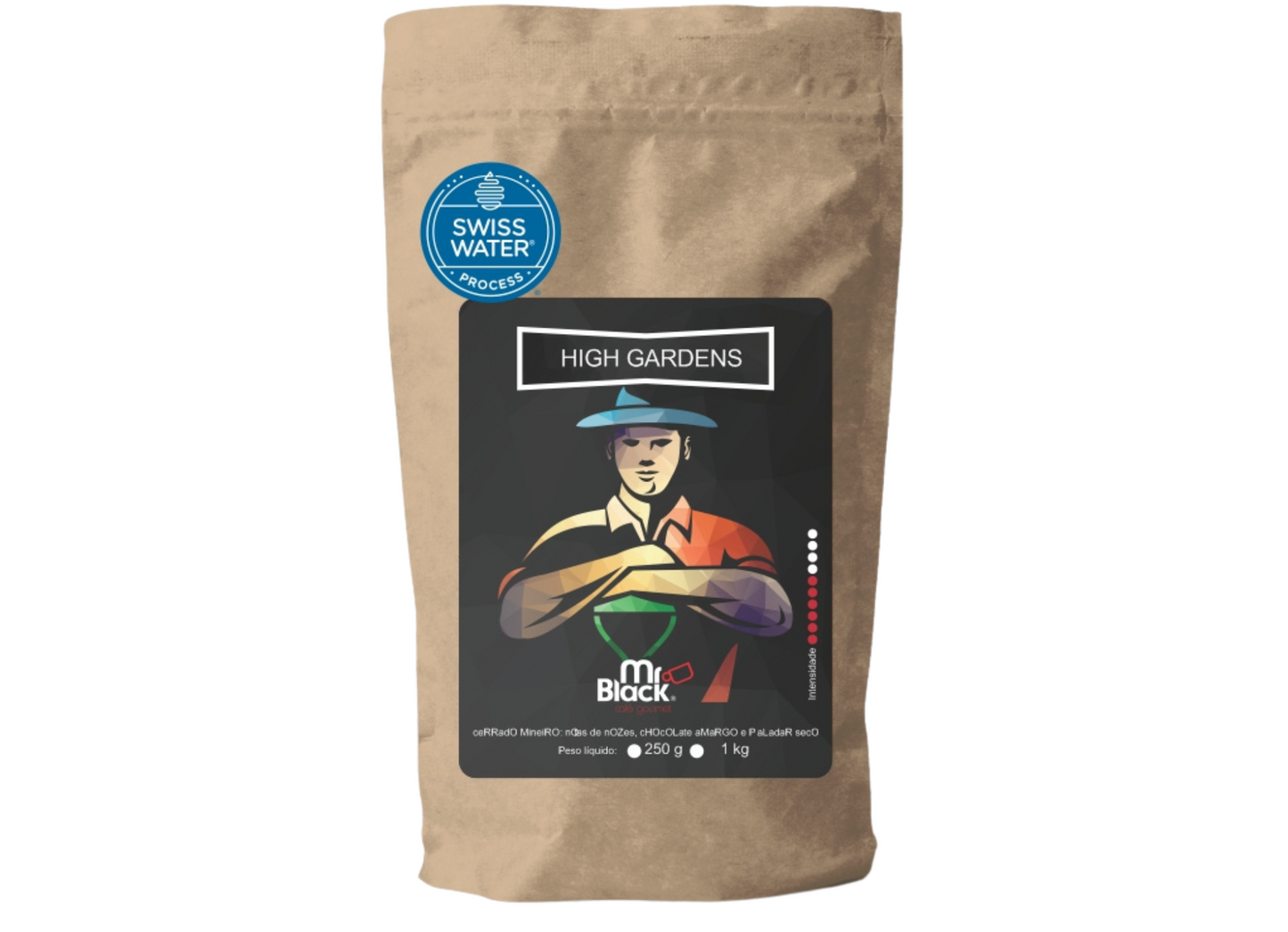 Café High Gardens 250g – DESCAFEINADO - Swiss Water Process – Mr. Black Café