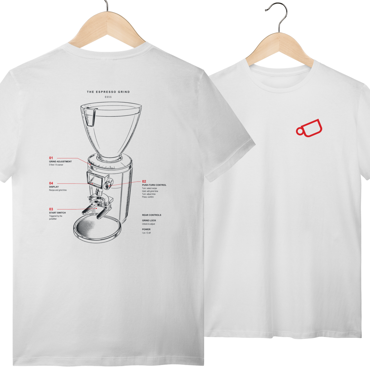 Camiseta E65S Mr. Black Café